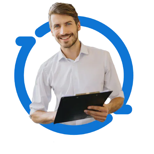 A team collaborating on a marketing campaign.